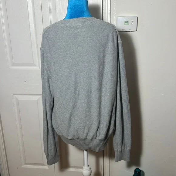 ALEX MILL Cotton Sweater Gray Large - Picture 5 of 8